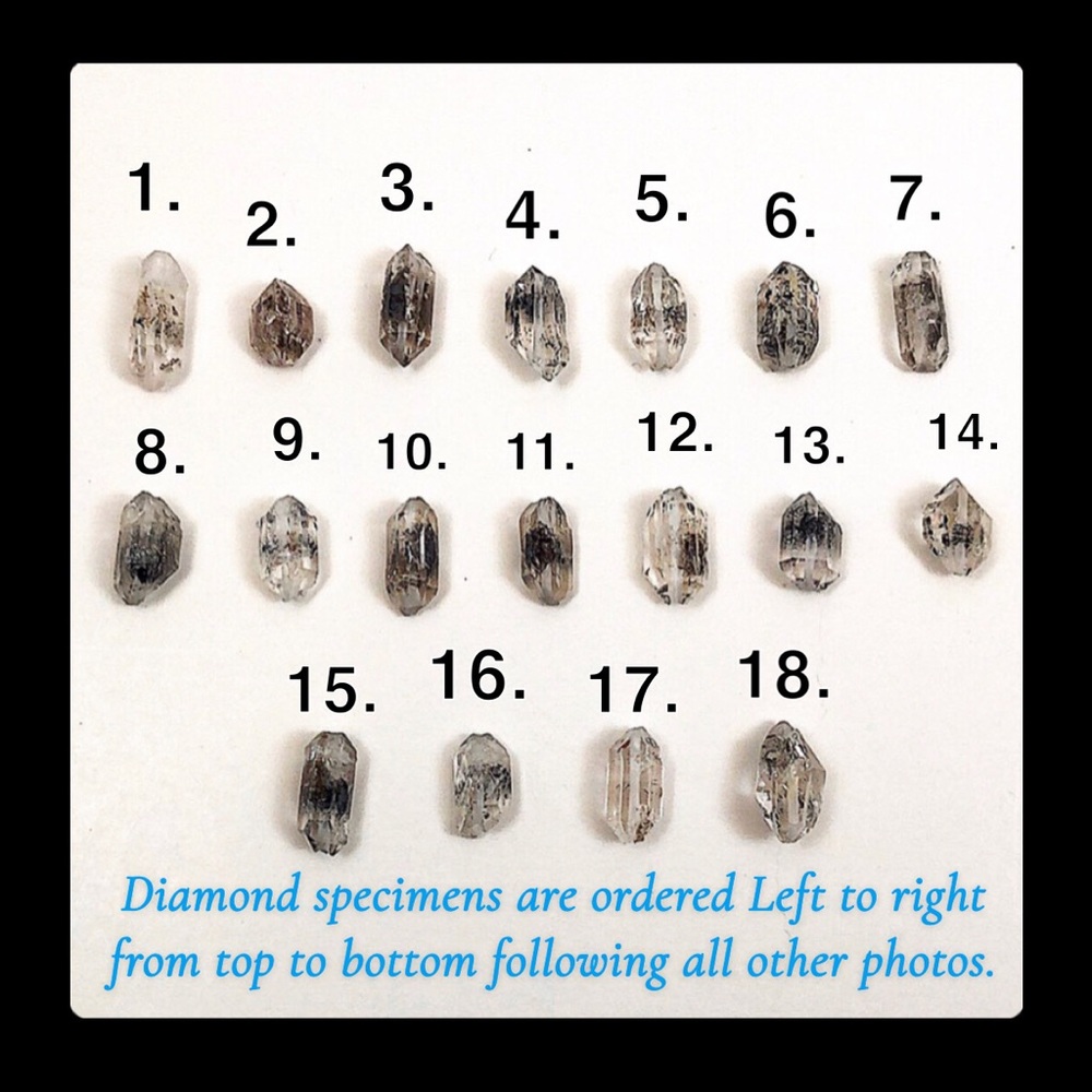 Stackable Herkimer Diamond Rings - Picture 9 of 16